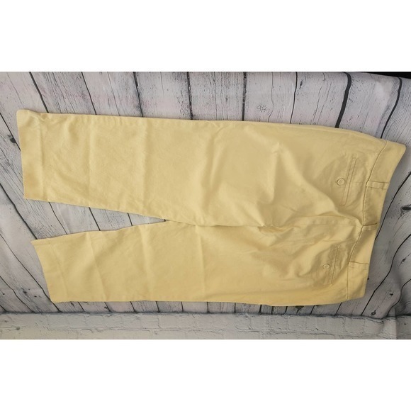Talbot Signature Yellow Flat‎ Front Pants Size 10 - Picture 2 of 3